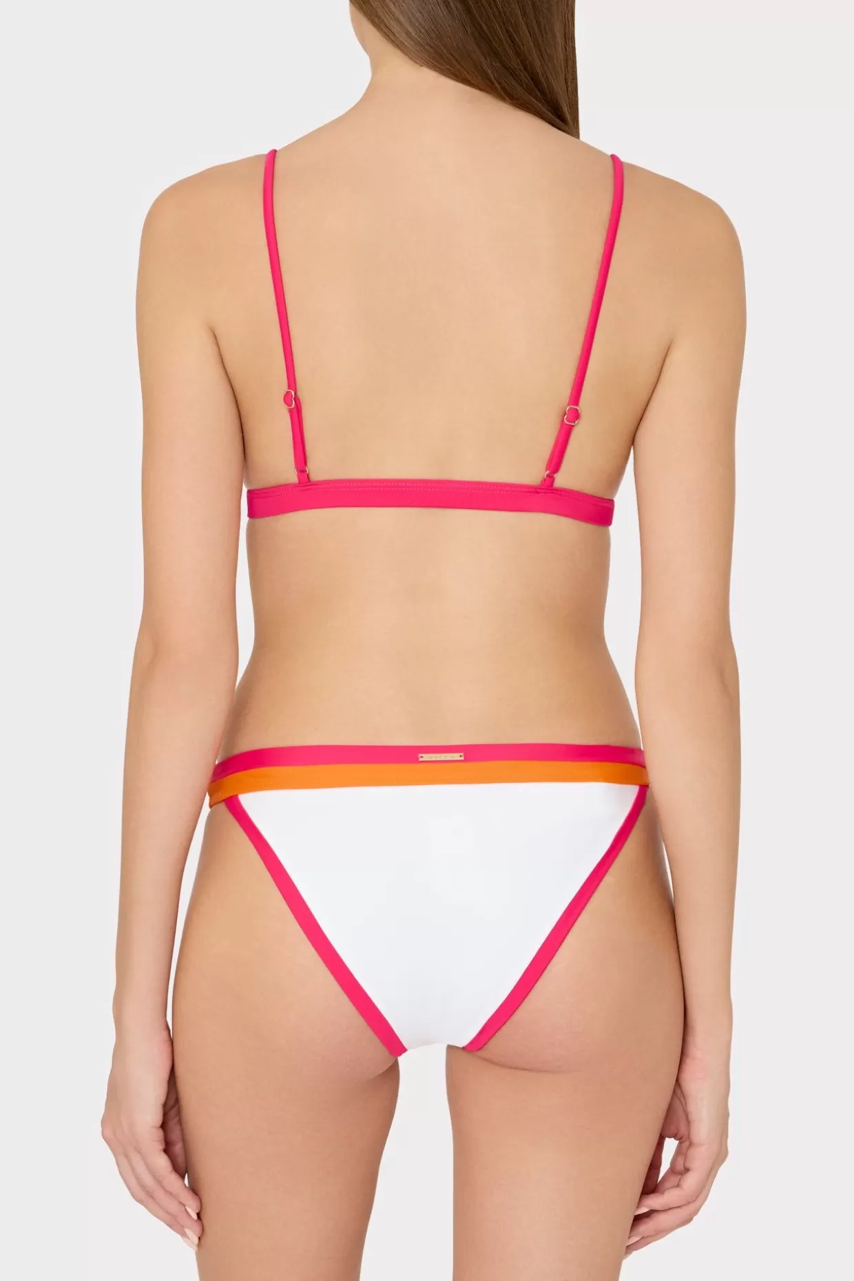 Bikinis-MILLY Amalfi Color Block Bikini Top Pink Multi