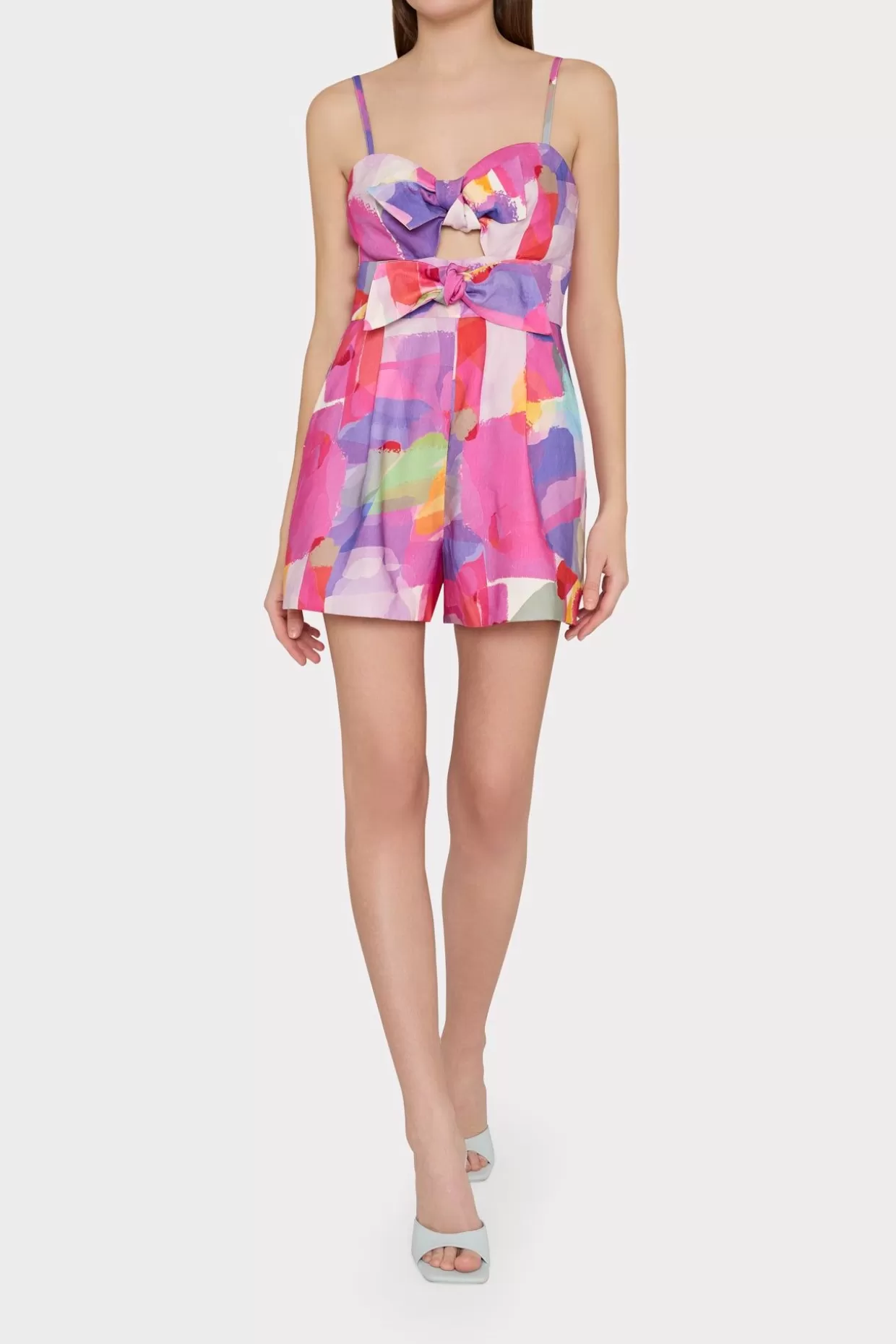 Jumpsuits & Rompers-MILLY Anya Rainbow Waterfall Romper Multi