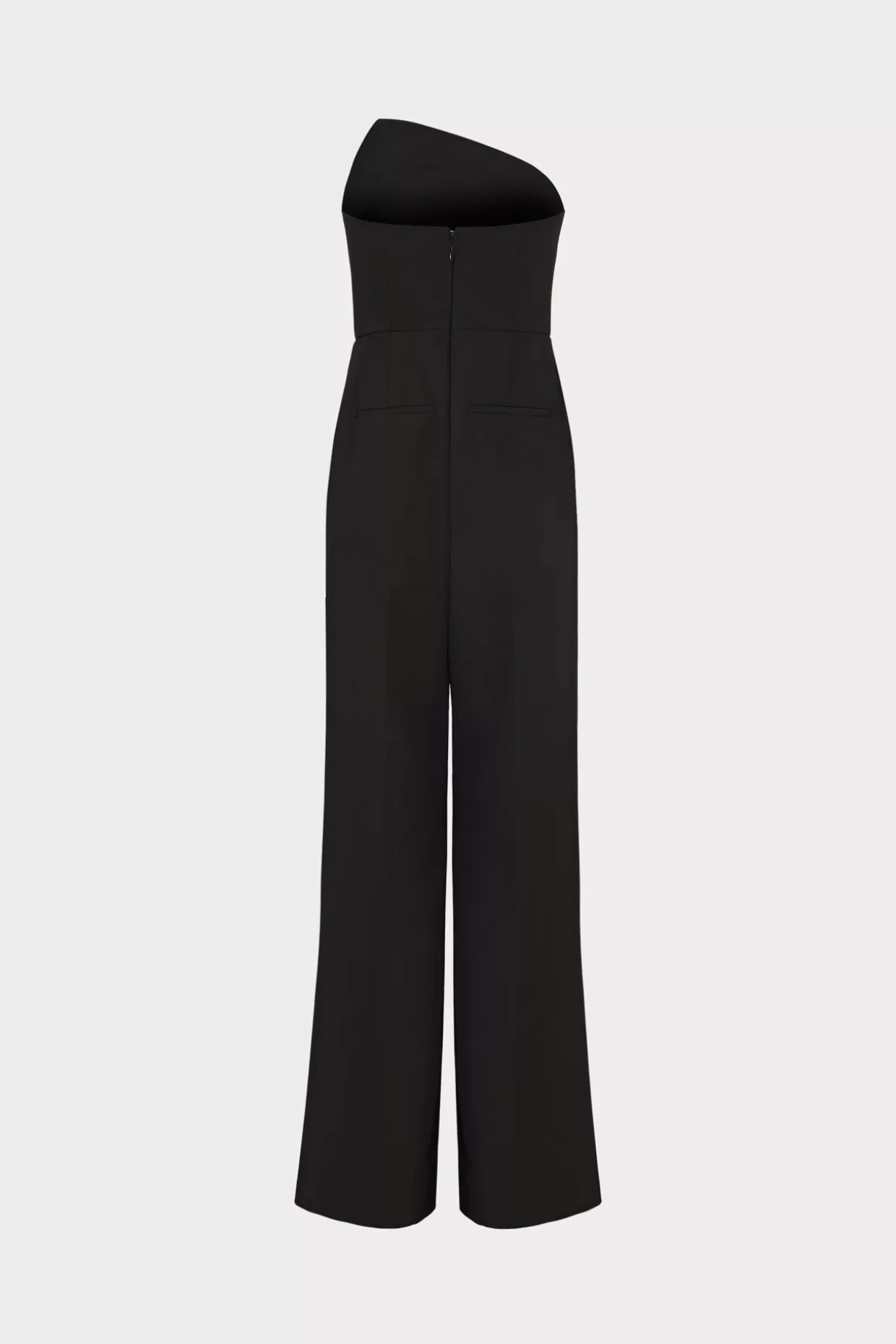 Jumpsuits & Rompers-MILLY Atlas Cady One Shoulder Jumpsuit Black