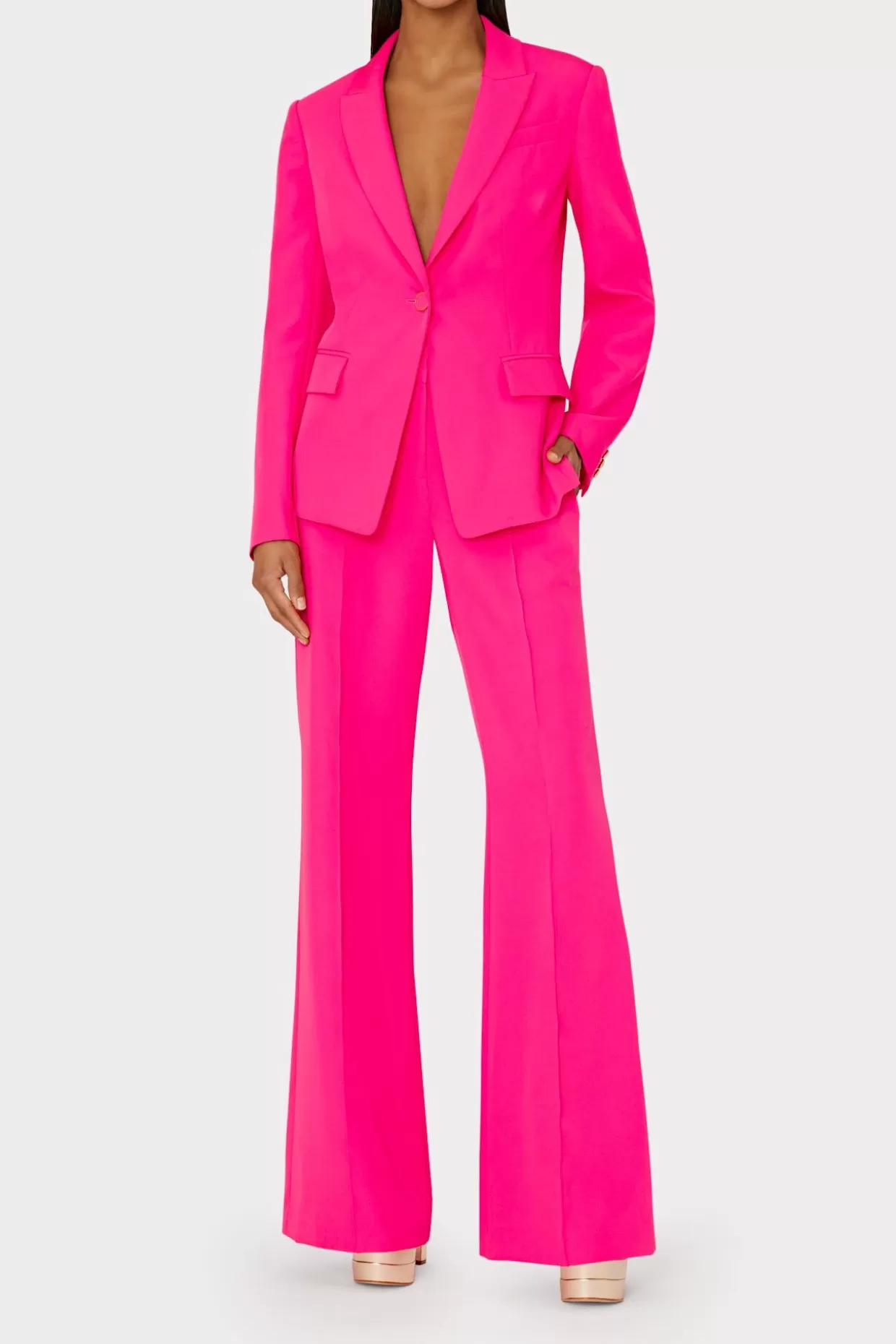 Matching Sets-MILLY Avery Cady Blazer Milly Pink