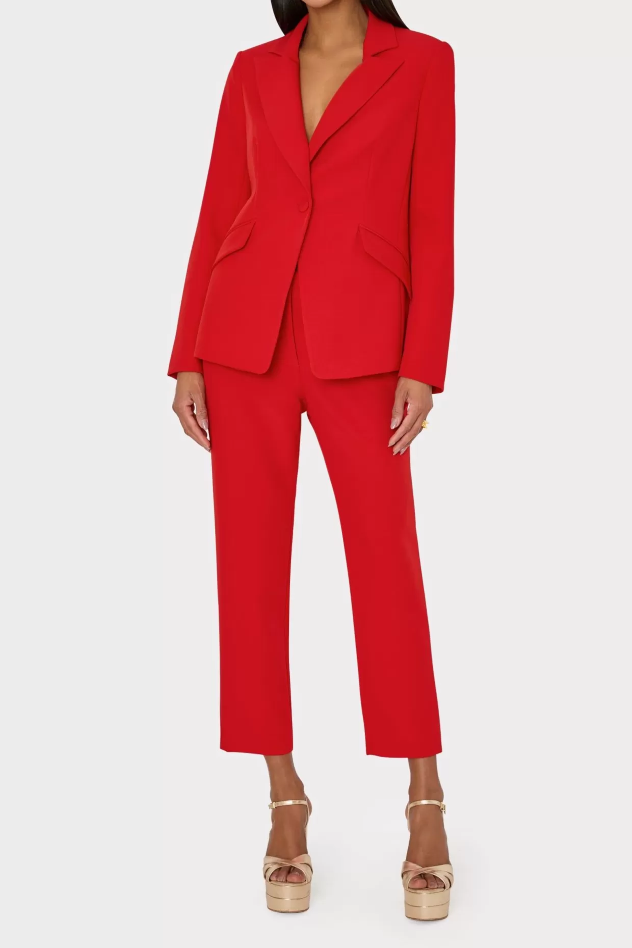 Matching Sets-MILLY Cady Blazer Red