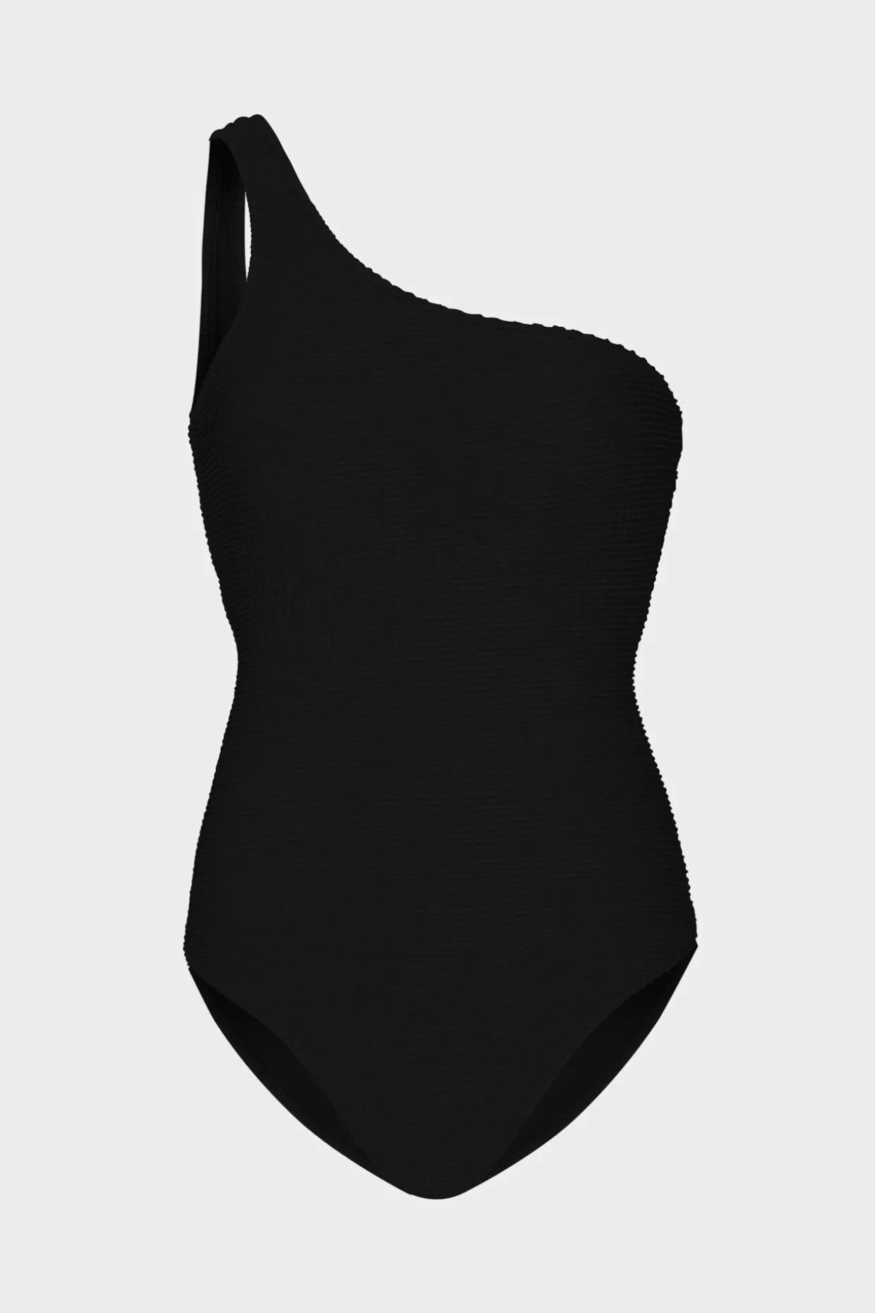 One Piece Swimsuits-MILLY Joni One Shoulder One Piece Black