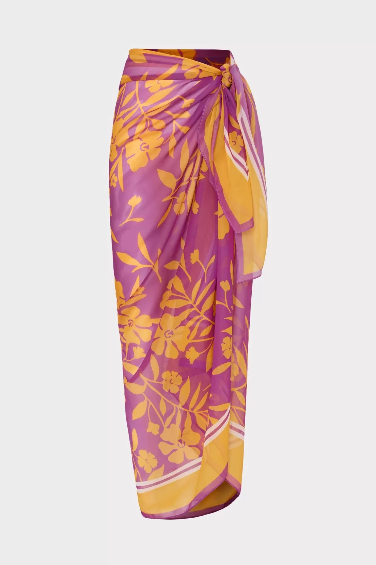 Cover-Ups-MILLY Marigold Aroma Chiffon Sarong Multi