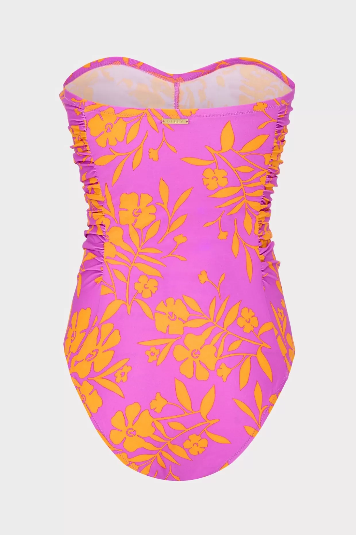 One Piece Swimsuits-MILLY Marigold Aroma Ruched One Piece Pink Multi