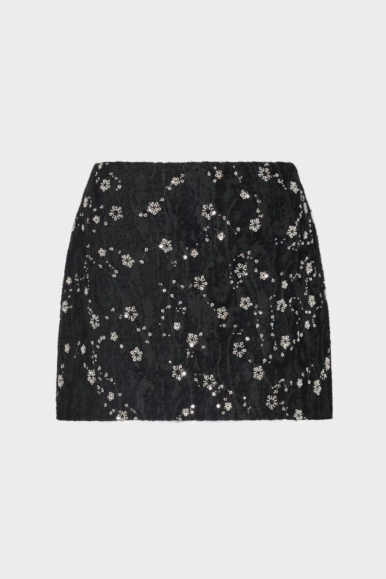Skirts-MILLY Modern Mini Beaded Skirt Black