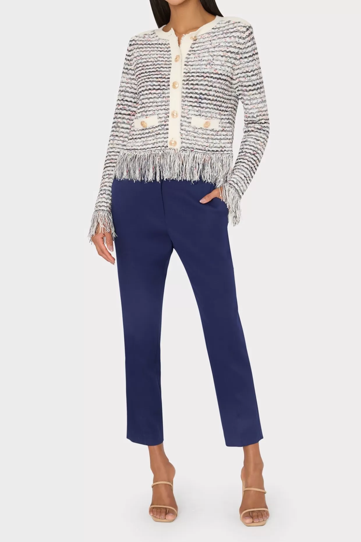 Pants-MILLY Nicola Cady Pants Navy