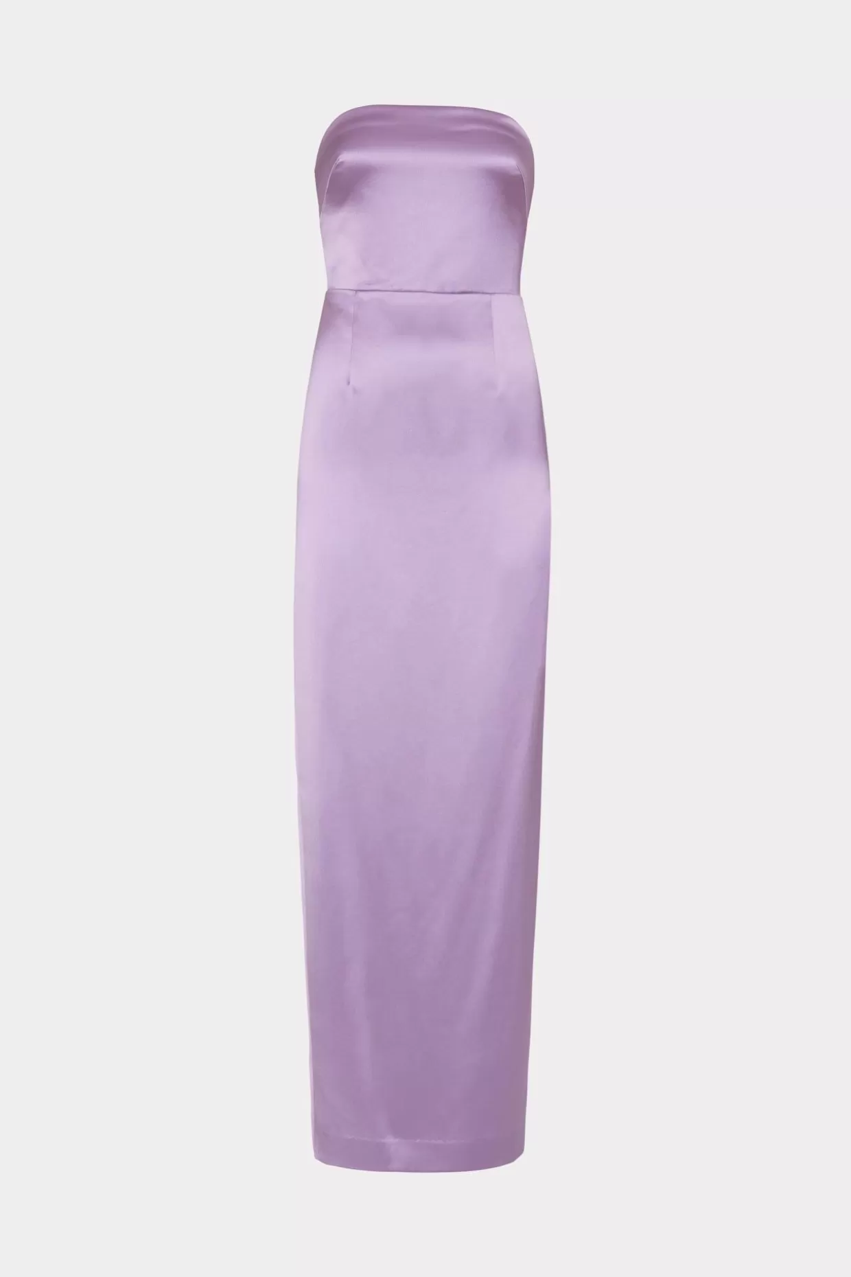 Maxi Dresses-MILLY Riva Hammered Satin Gown Purple