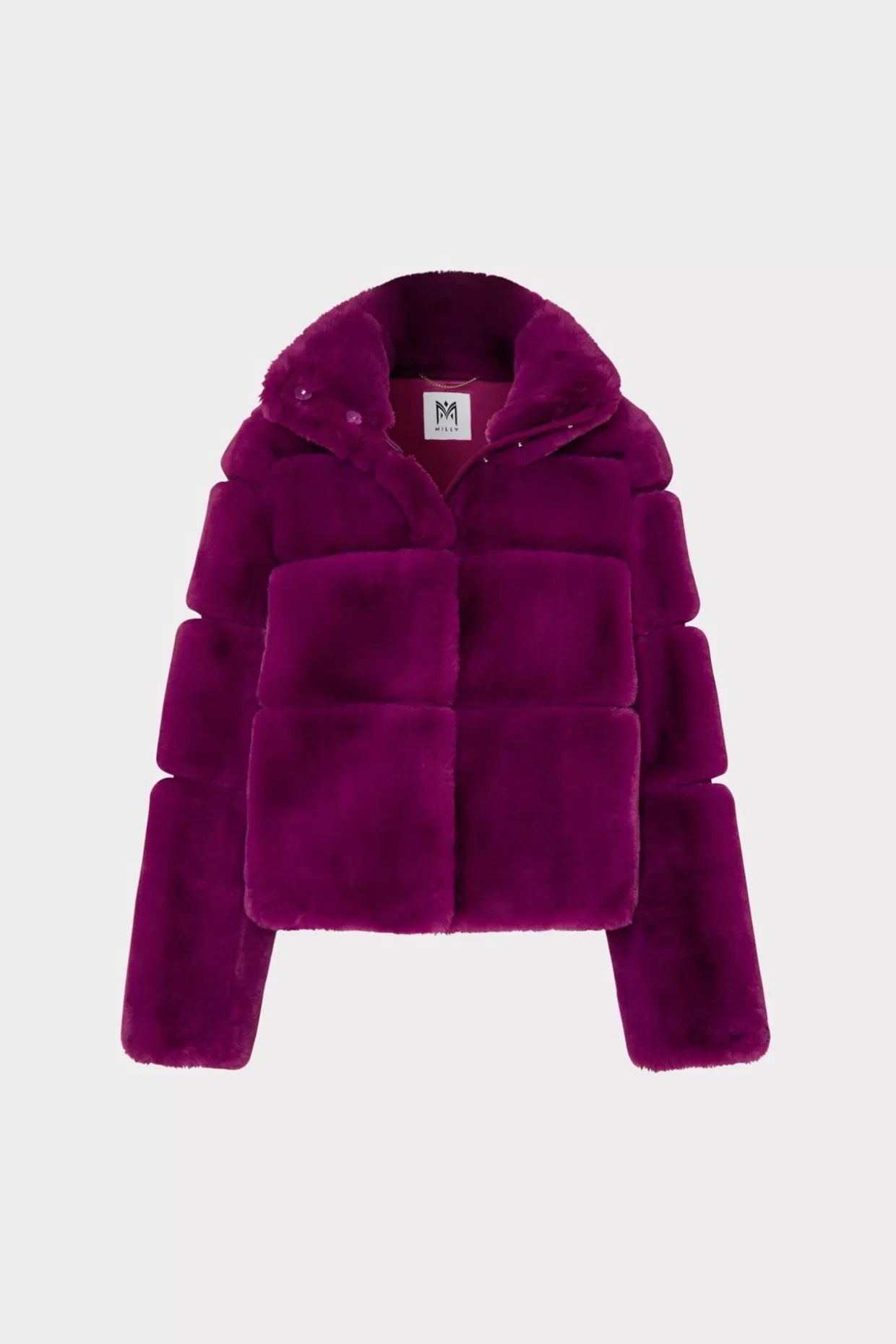 Coats & Jackets-MILLY Rivera Faux Fur Jacket Purple