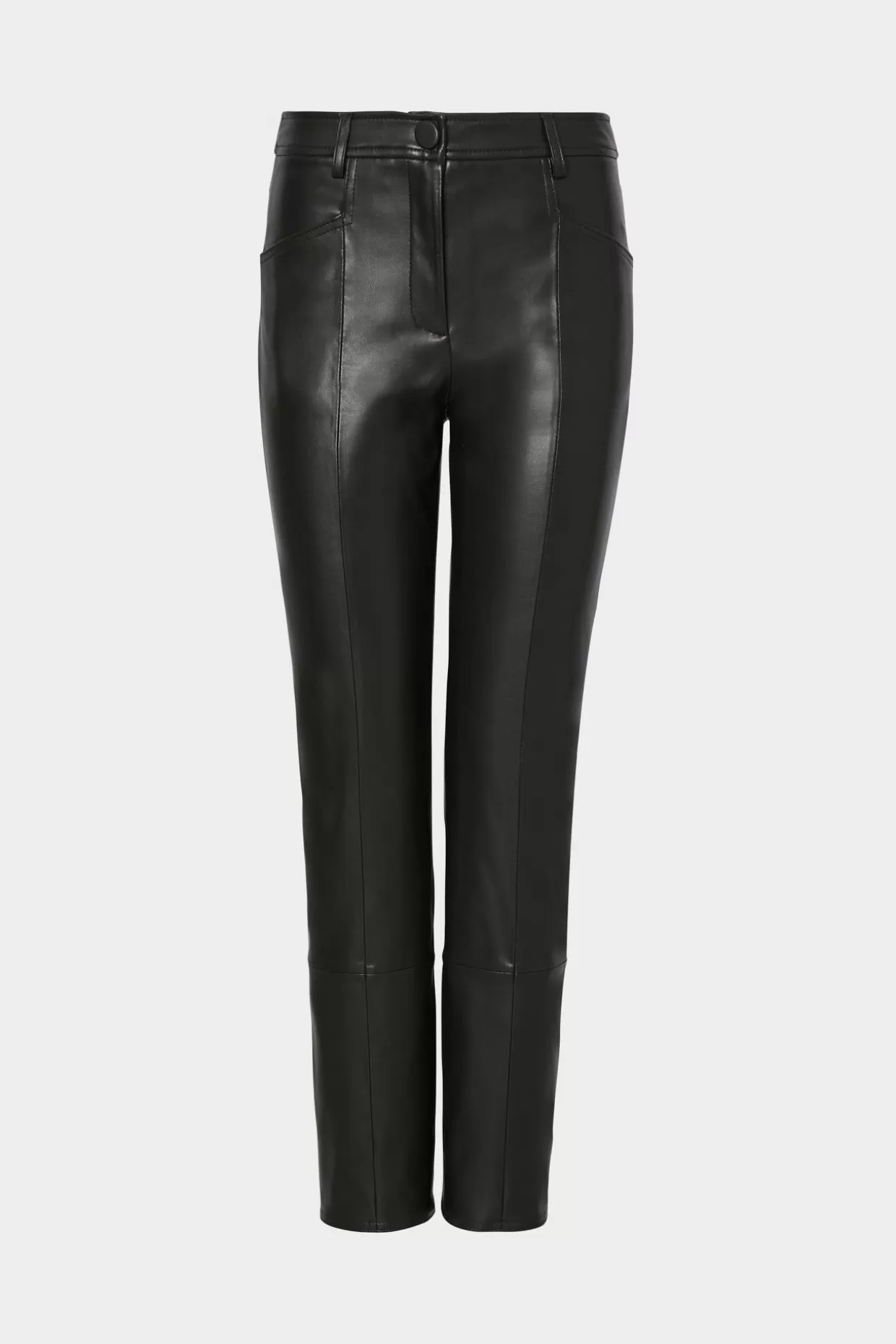 Pants-MILLY Rue Vegan Leather Pants Black