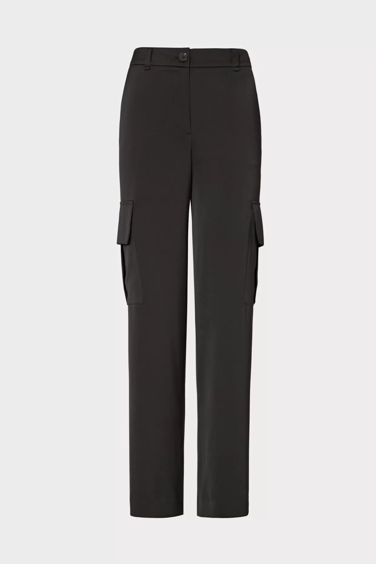 Pants-MILLY Skye Satin Cargo Pants Black