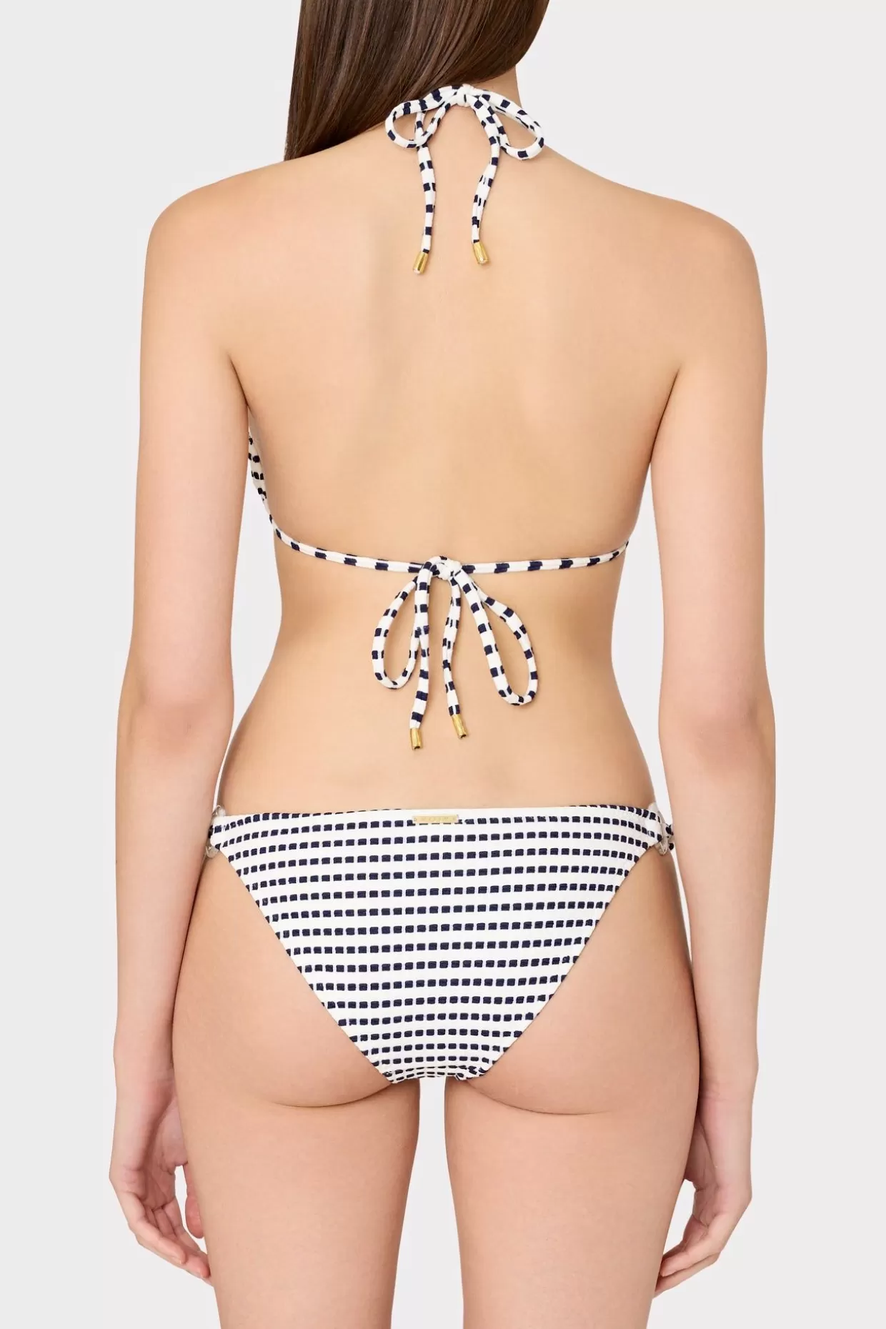 Bikinis-MILLY Textured Stripe Ring Bikini Bottom Navy