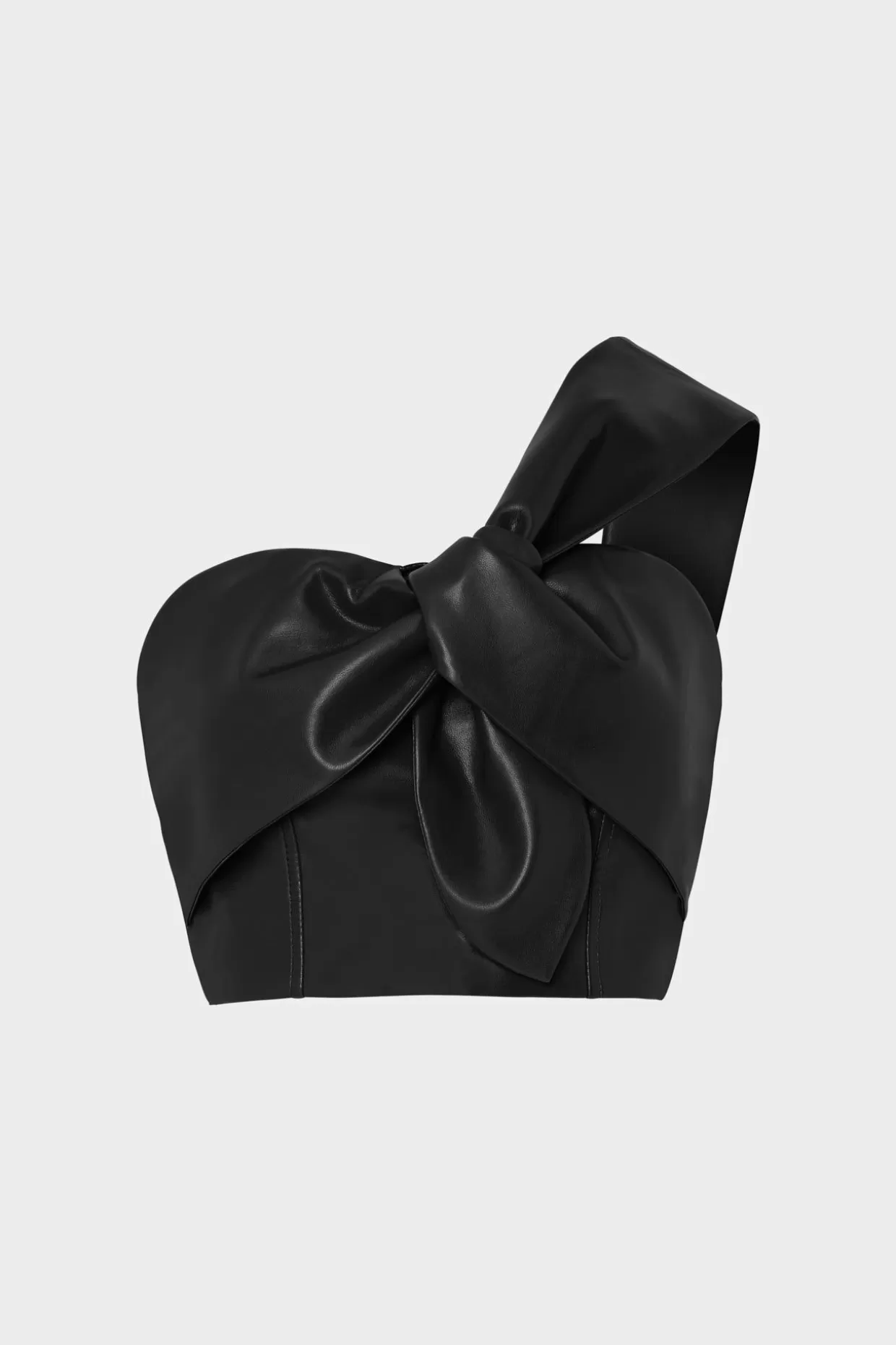 Jumpsuits & Rompers-MILLY Vegan Leather Top Black