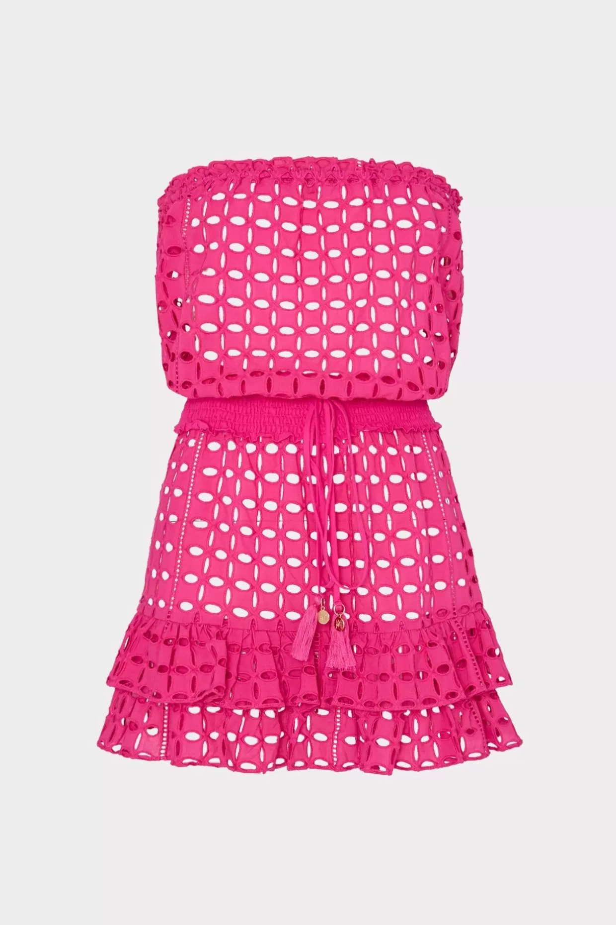 Jumpsuits & Rompers-MILLY Verity Cotton Eyelet Dress Pink