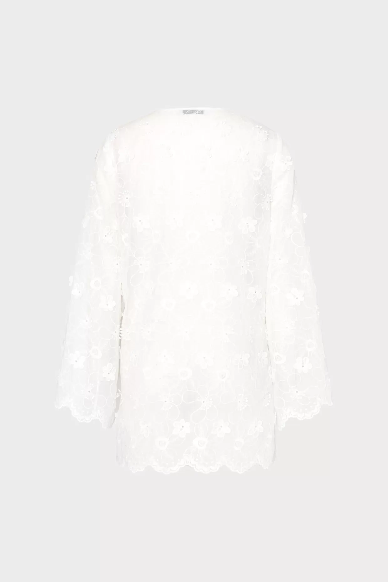 Jumpsuits & Rompers-MILLY Viara 3D Floral Embroidery Coverup Dress White