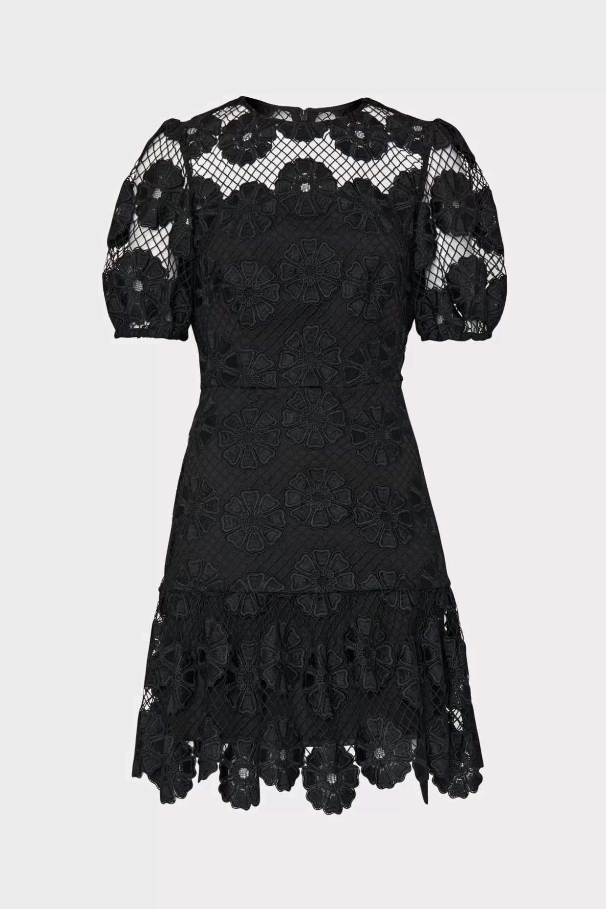 Jumpsuits & Rompers-MILLY Yasmin Daisy Lace Dress Black