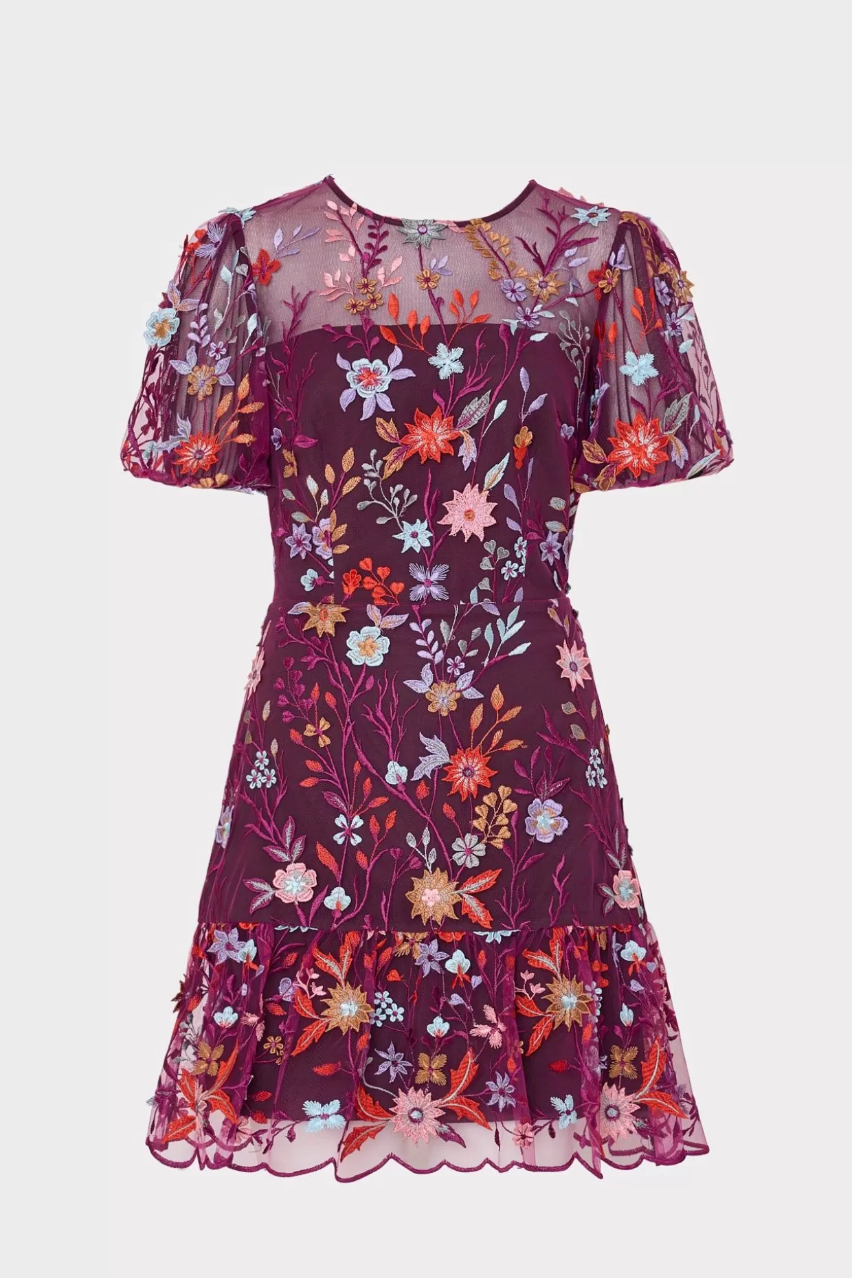 Jumpsuits & Rompers-MILLY Yasmin Tropical Garden Embroidered Dress Multi