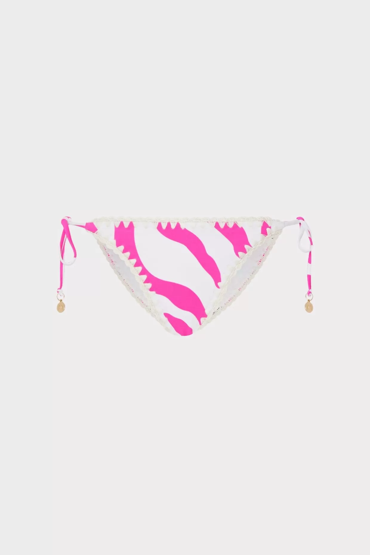 Bikinis-MILLY Zebra Bikini Bottom Milly Pink/Ecru